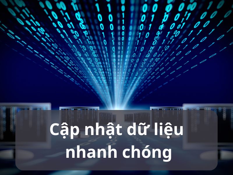 Tốc độ cập nhật dữ liệu cực kỳ nhanh chóng